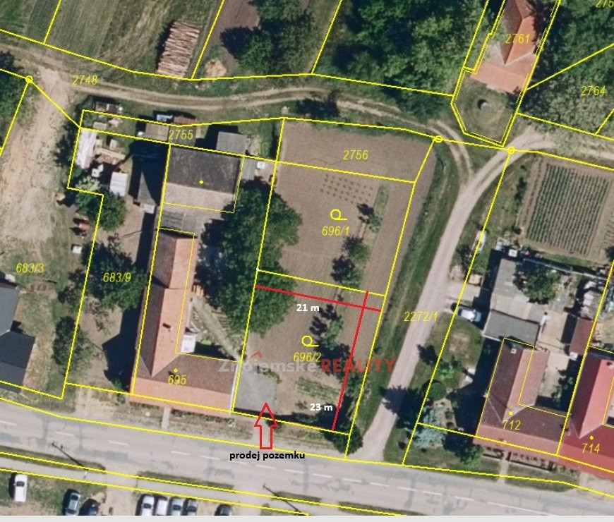 Prodej stavebního pozemku 467 m², Litobratřice